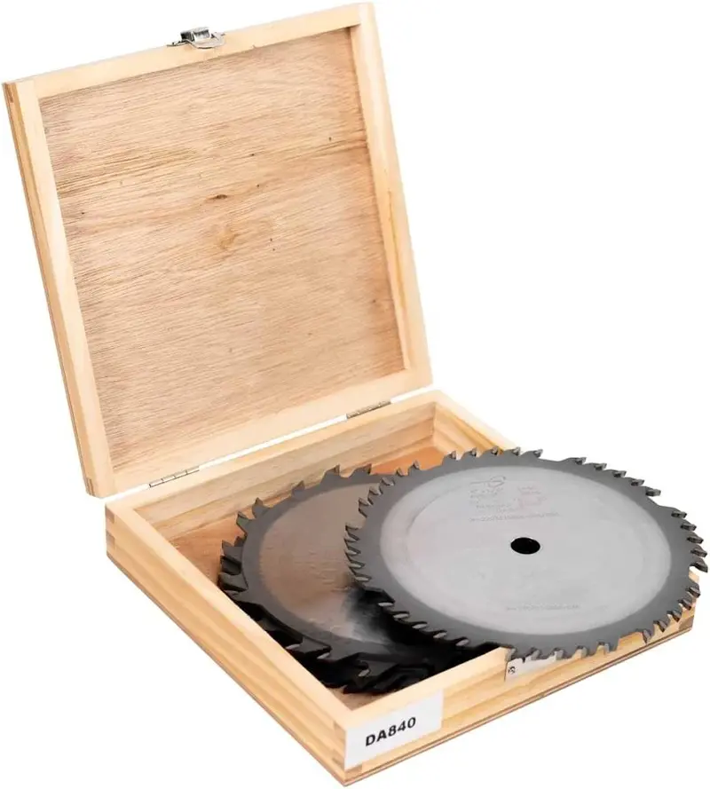 Popular Tools Da620 6-Inch Industrial Stacked Dado Set – 20T Outer + 4T Chipper, 5/8" Bore 1