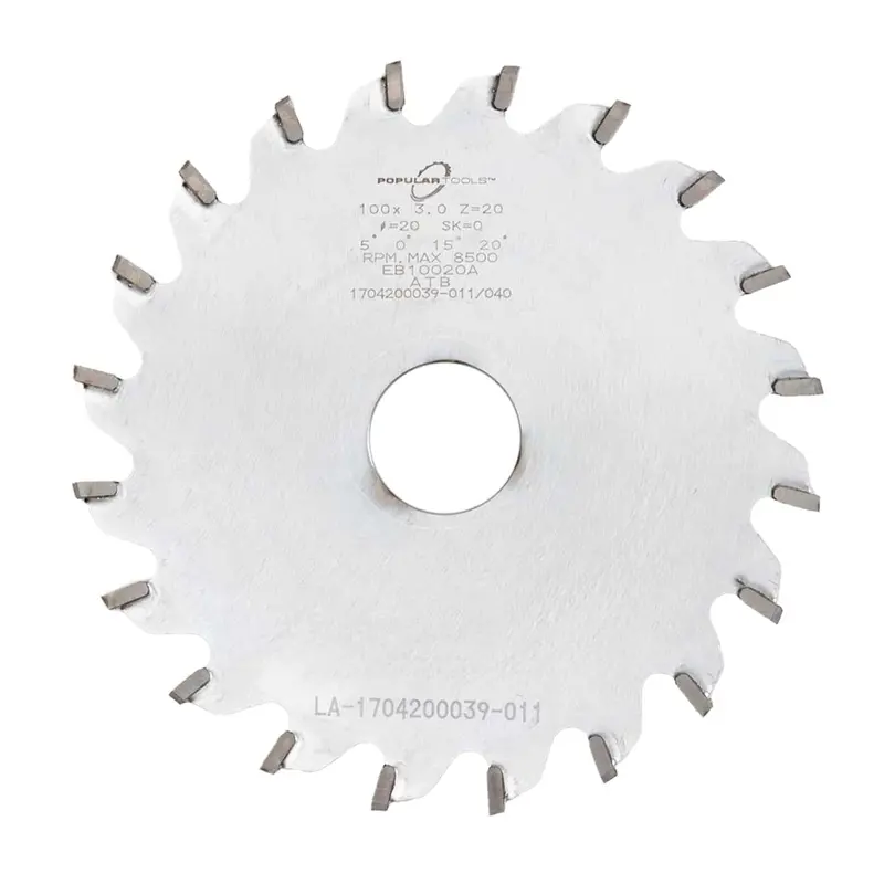 Popular Tools Eb1252040R 125Mm 40-Tooth Right-Hand Edge Banding Carbide Saw Blade – 20Mm Arbor, 3.2Mm Kerf 1