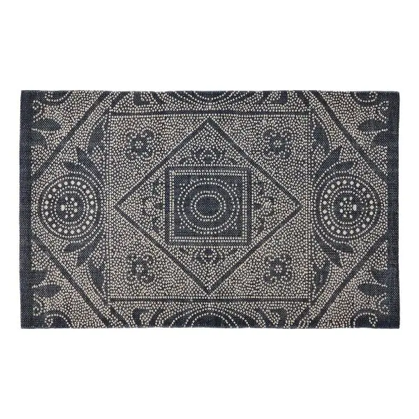 Printed Stonewash Texture 2' X 3' Area Rug 1