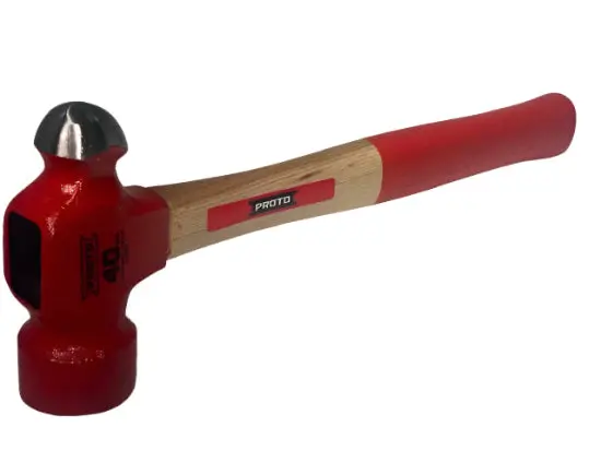 Proto J1340Pd Ball Peen Hammer – 40 Oz Forged Head, 15¾" Hickory Handle 1