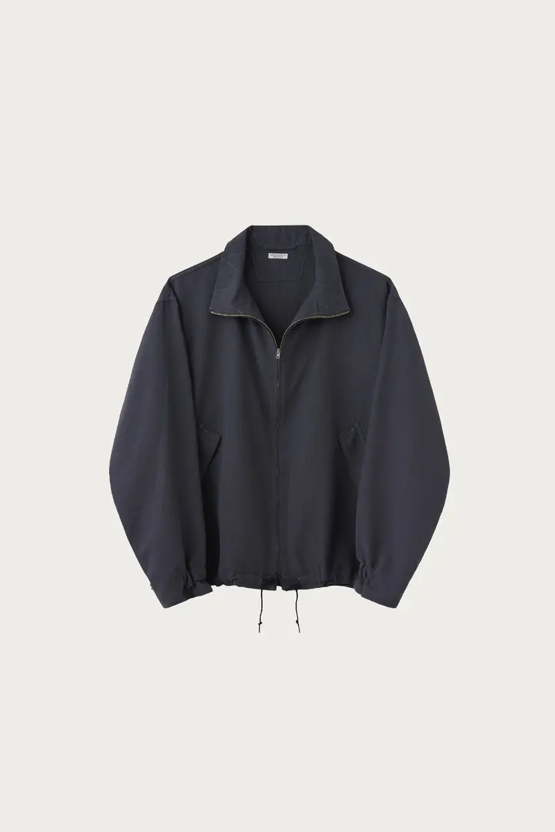 Purple Grey Yacht-Inspired C/W/P Blouson 1