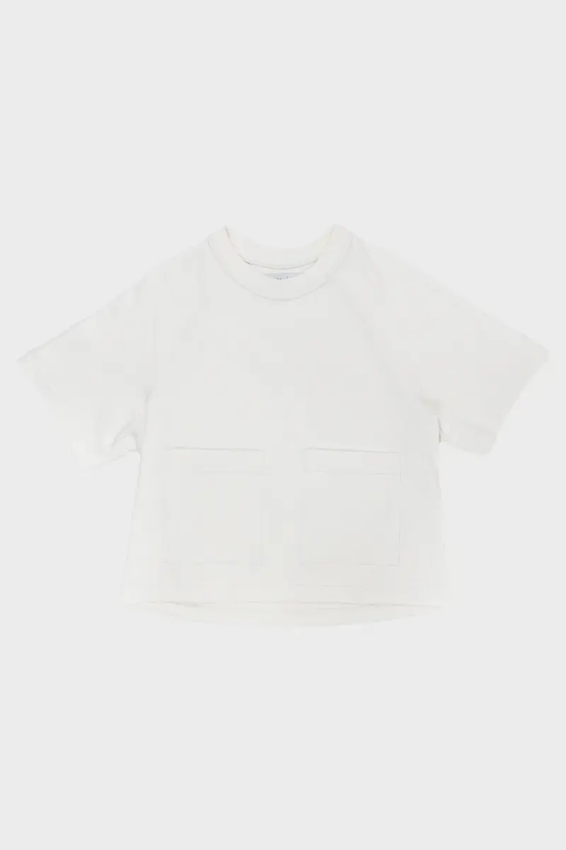 Raglan Studio Tee In Natural Undyed Cotton 1