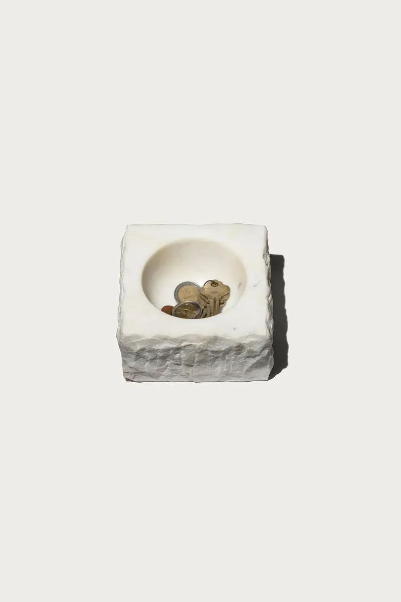 Raw Marble Serving Bowl – Unpolished Finish 1
