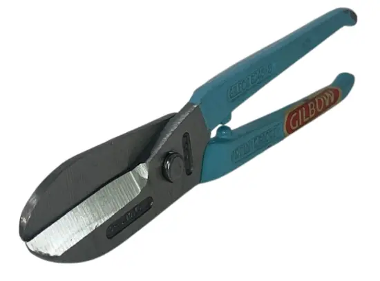 Record Gilbow Hollow-Ground Tin Snips – 8" Curved Blade, Sheet Metal Shears, Model G245/8 1