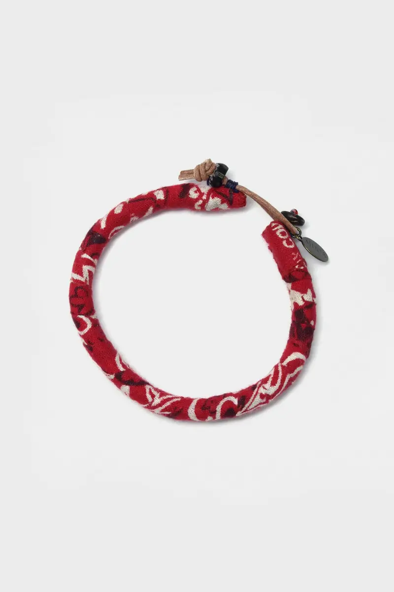Red Bandana Pattern Bracelet 1