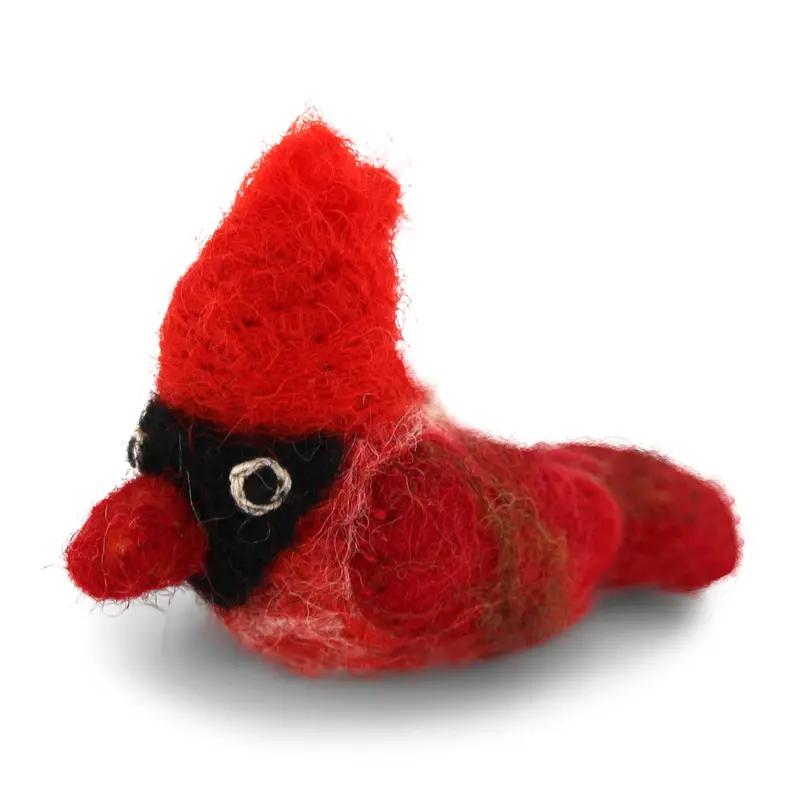 Red Cardinal Felt Ornament – Decorative Accent 1