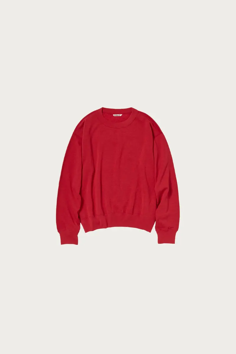 Red High-Twist Light Sweat Pullover – Crisp Lightweight Hoodie 1