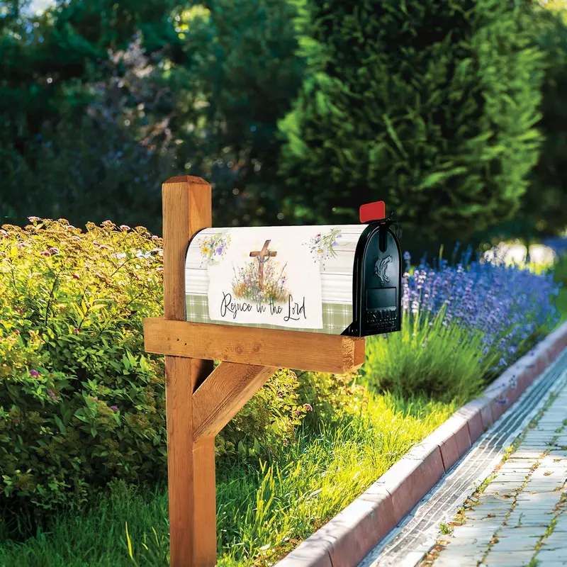 Rejoice In The Lord Faith-Based Mailbox Wrap 1