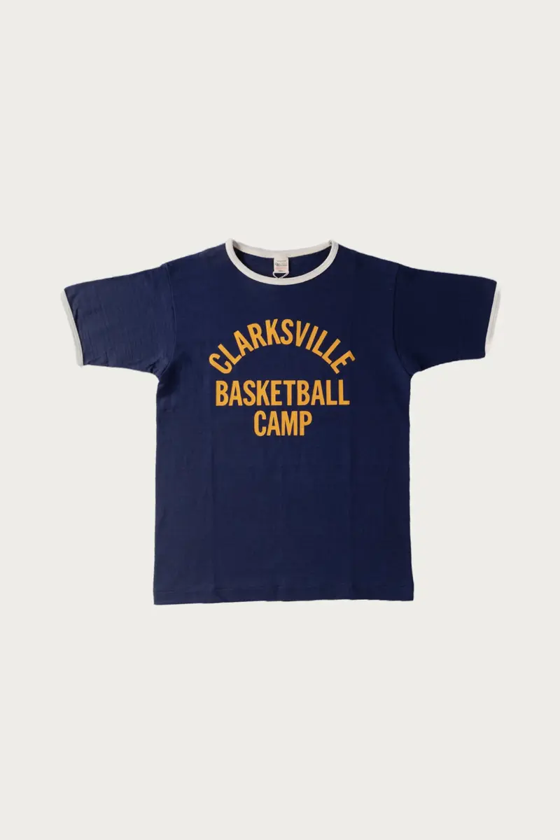 Ringer T-Shirt Clarksville – Navy Base With Cream Trim 1