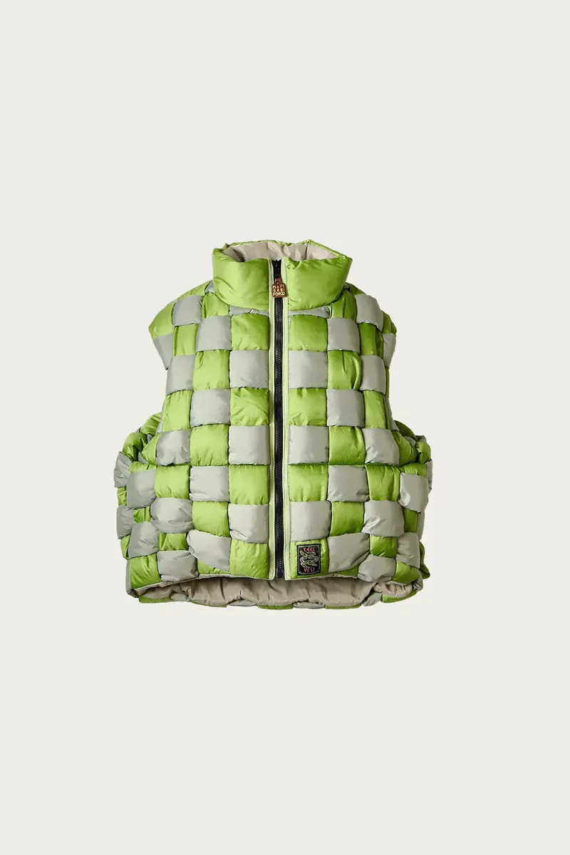 Ripstop Nylon Diet Keel Weather-Resistant Vest – Olive Green 1