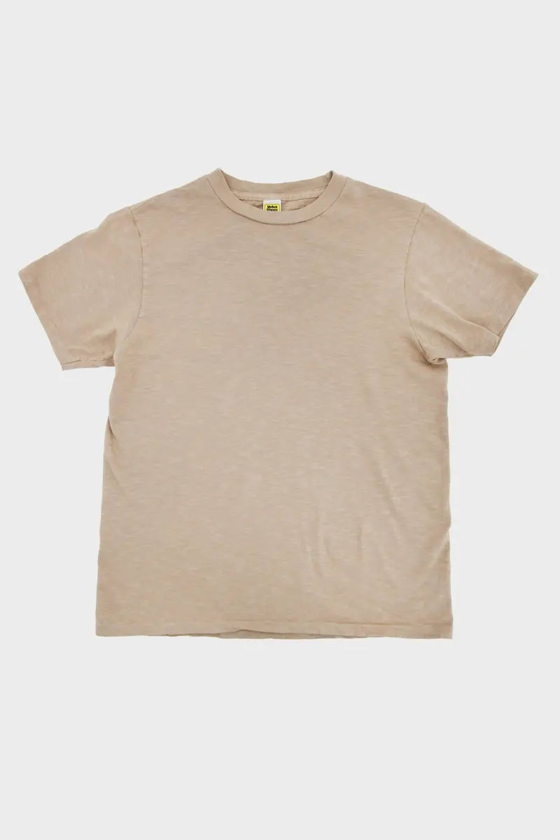 Rolled Short-Sleeve Tee – Latte Neutral Tone 1