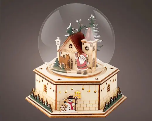 Rotating Led Christmas Scene Globe Light 1