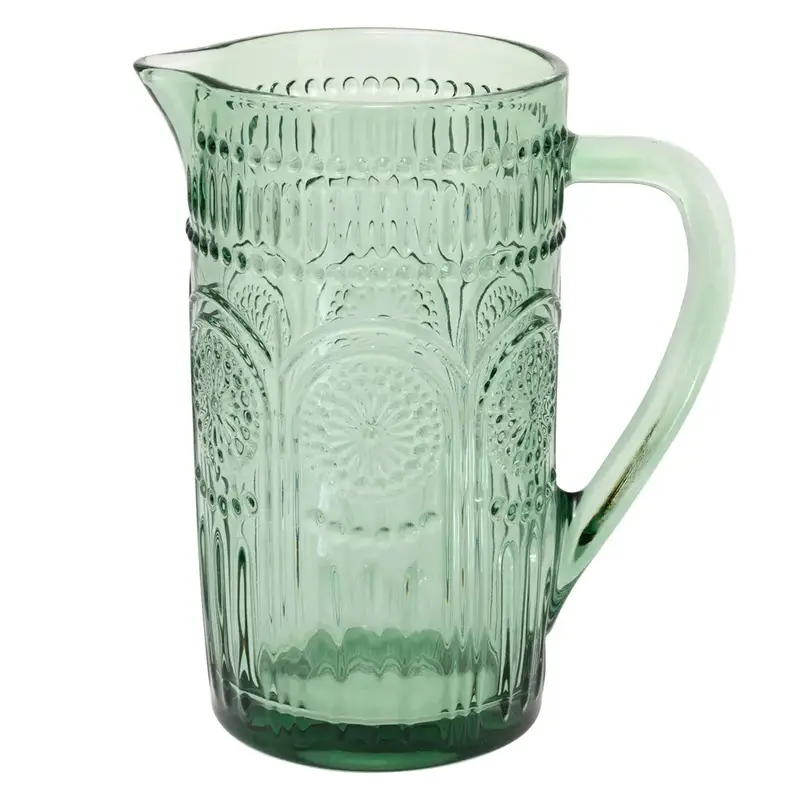 Sage-Tinted Codi Glass Beverage Pitcher 1
