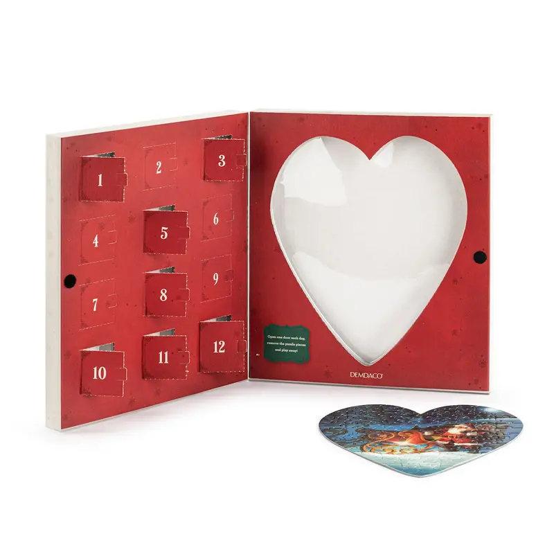 Santa Countdown Puzzle: 12-Day Holiday Advent Activity 1