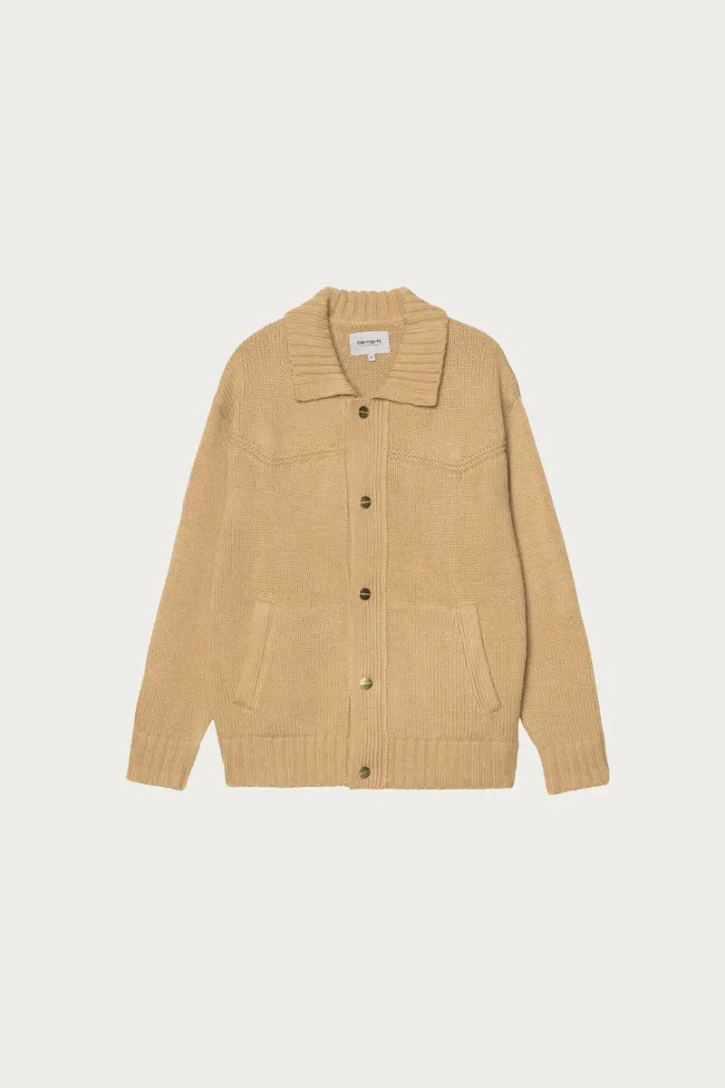 Santa Fe Knit Cardigan In Dusty Hamilton Brown 1