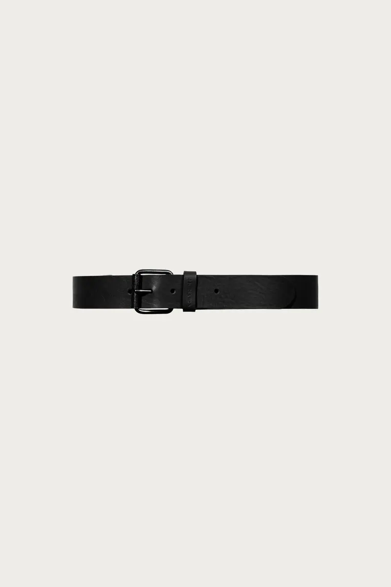 Script Classic Belt In Black Leather 1