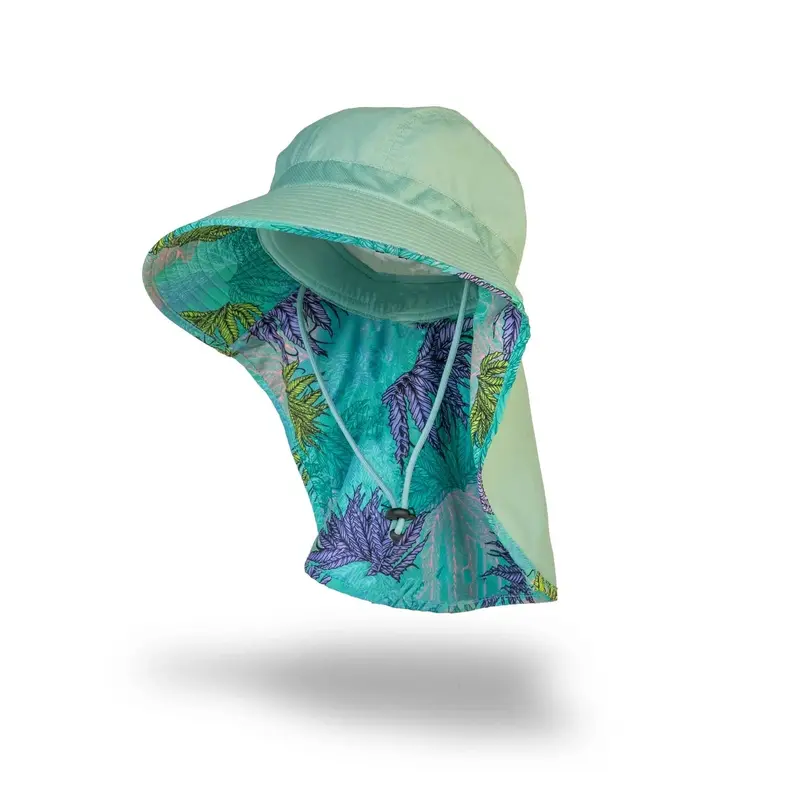 Sea Weed Tone Wide-Brim Sun Hat 1