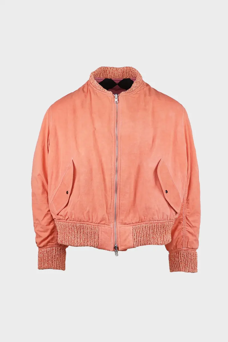 Seed Bomber Jacket – Ancient Pink (Wonky-Wear Detail) 1