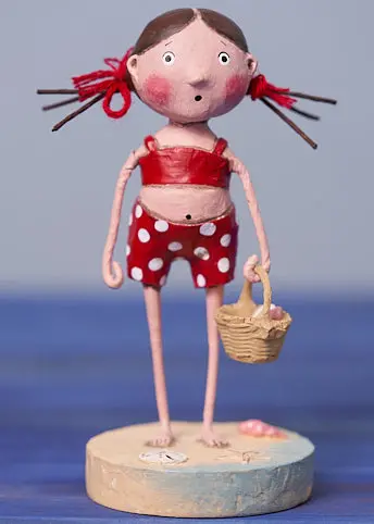 Shelly Sells Seashells Sculpture – Lori Mitchell Nautical-Themed Character Art 1