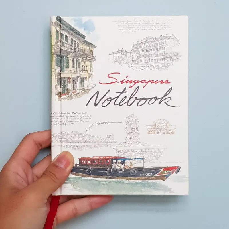 Singapore-Inspired Lined Notebook 1