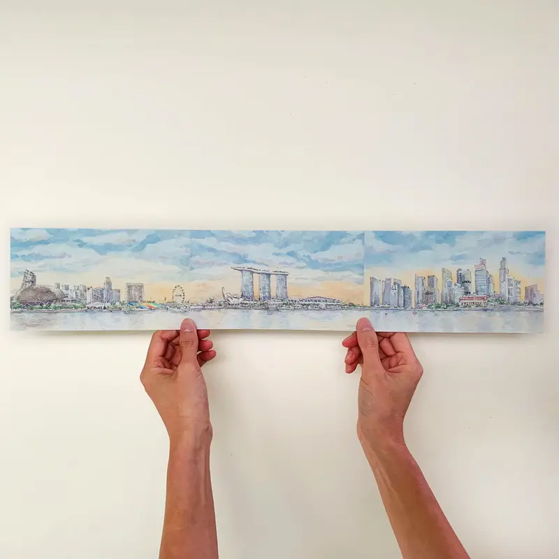 Singapore Skyline View Postcard Pack 1