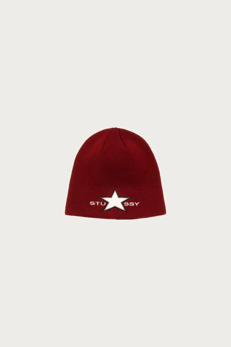 Skullcap Chenille Beanie – Merlot Wine 1