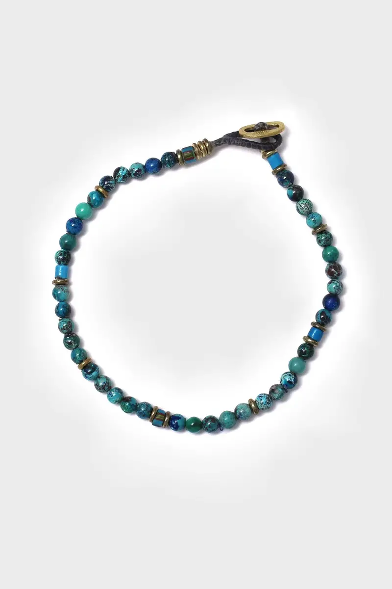 Small Chrysocolla Stone Bracelet – Lightweight Gemstone Design 1