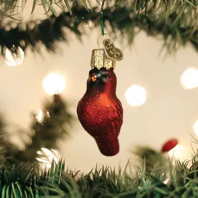 Small Red Cardinal Holiday Ornament 1