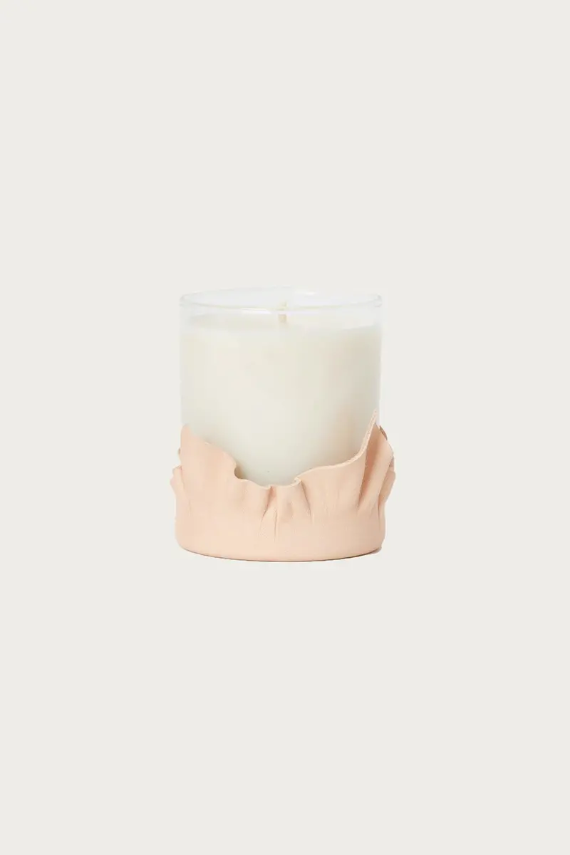 Smoky Leather Scented Soy Candle – 180G Artisan Jar 1