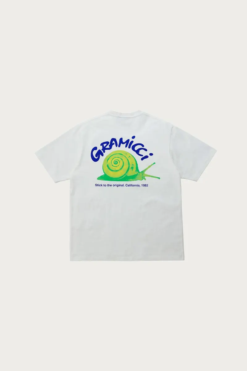 Snail Graphic T-Shirt – Pure White 1