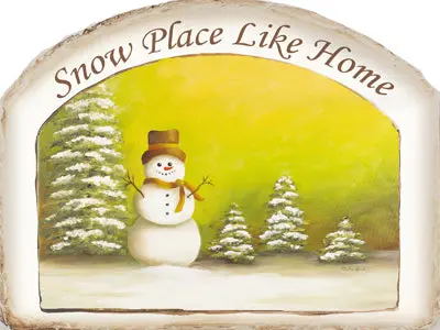 'Snow Place Like Home' Winter Garden Sign 1
