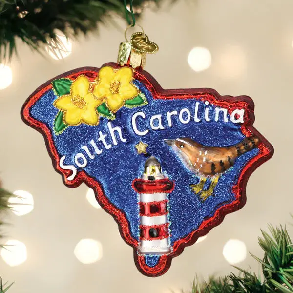 South Carolina State Ornament – Usa Travel-Themed Holiday Keepsake 1
