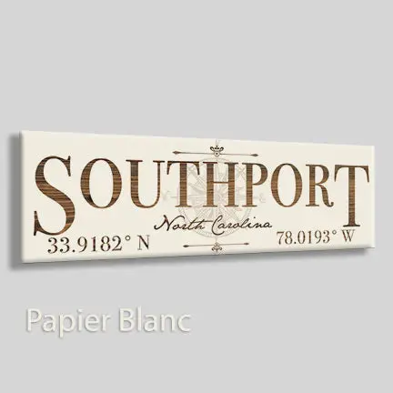 Southport Latitude Decorative Wall Sign 1