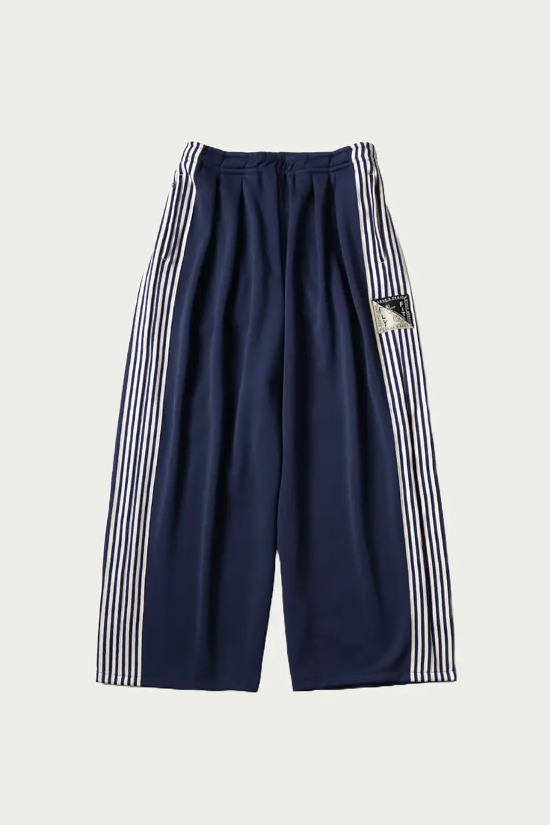 Stantman&Woman Loose-Fit Truck Pants – Banner Stripe In Navy Jersey 1