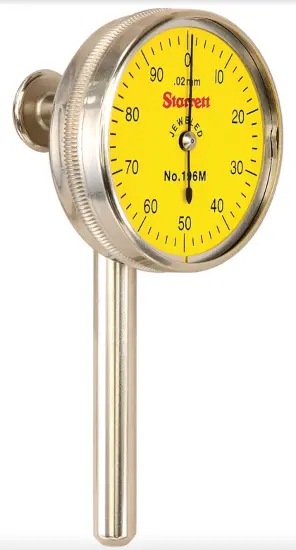 Starrett 196Mb1 Universal Metric Back-Plunger Indicator – 0–100 Scale, 0.02 Mm Graduation 1