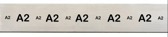 Starrett A2 Air-Hardening Tool Steel — 1/16" × 3" × 18", Part No. 57496 1