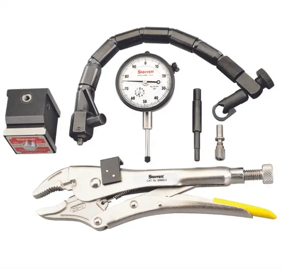 Starrett S898Z-2 Automotive Inspection Kit – 0–1" Dial Indicator With Magnetic Base & Clamp 1