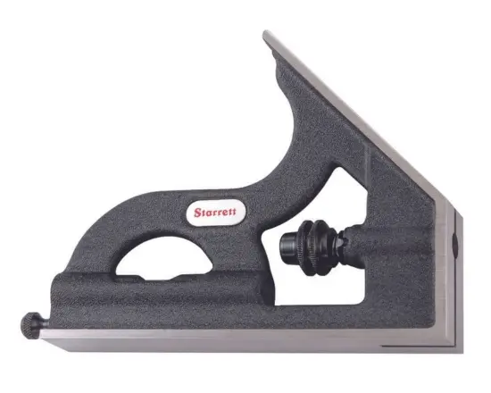 Starrett Square Head – Compatible With 12-Inch (300 Mm)+ Combination Tools, Cast Iron With Black Wrinkle Finish 1