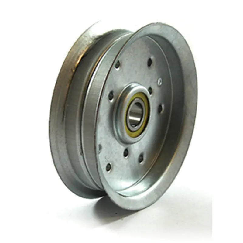 Steel Flat Idler Pulley With Flange – 5-1/4" Diameter, Fits Deck Drives 1