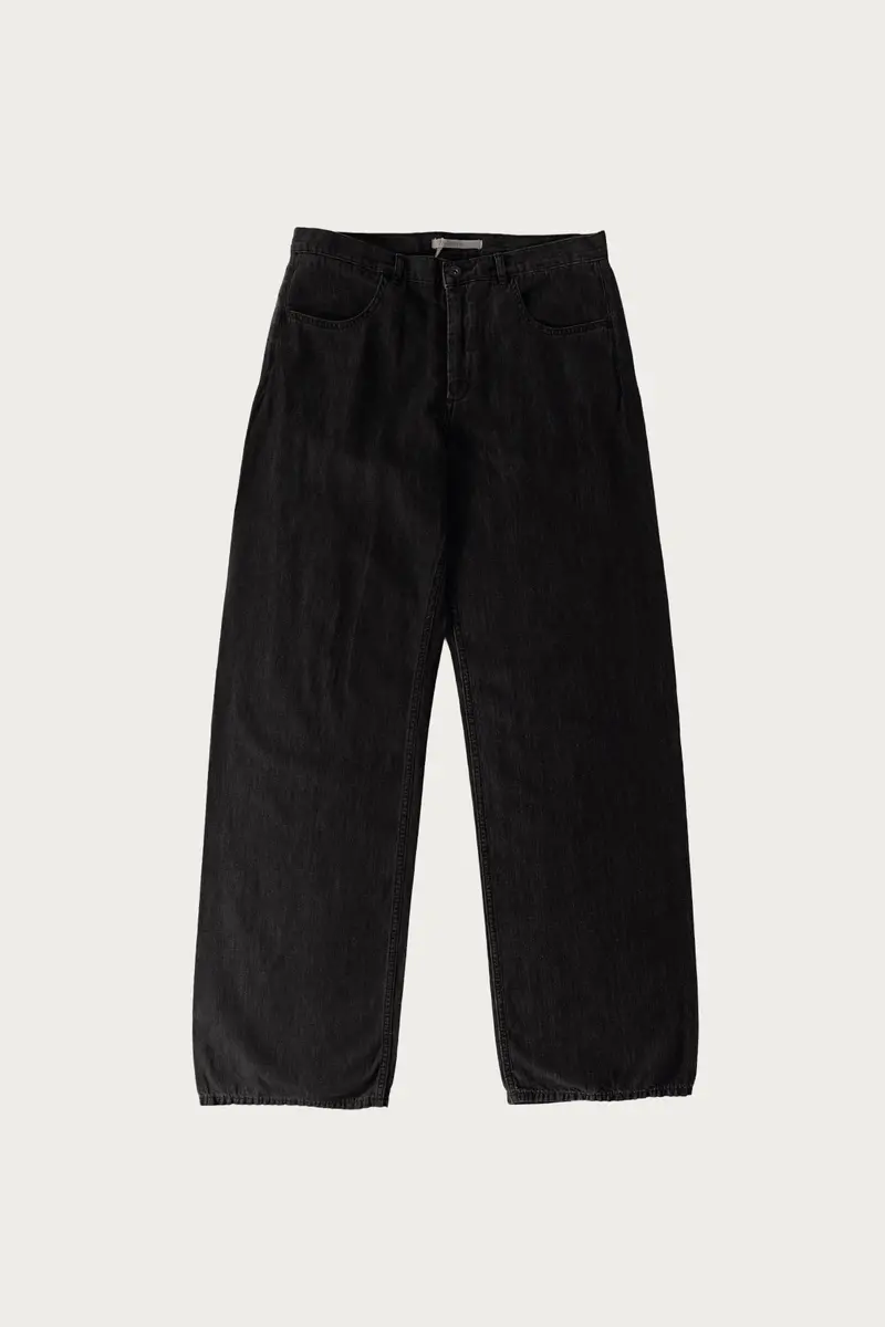 Stone-Hue Linen Tofu Brother Jeans 1