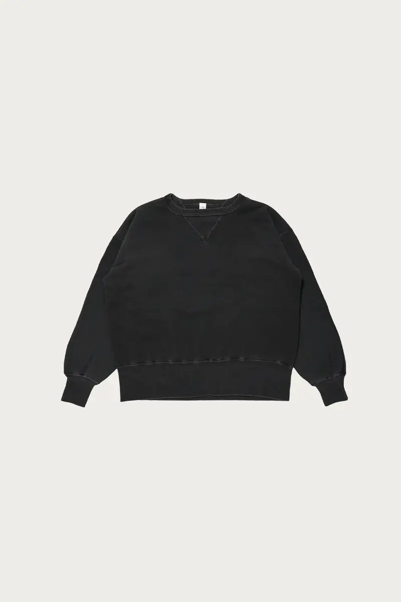 Sumi-Dyed Black Sweatshirt – Lot. 603 1