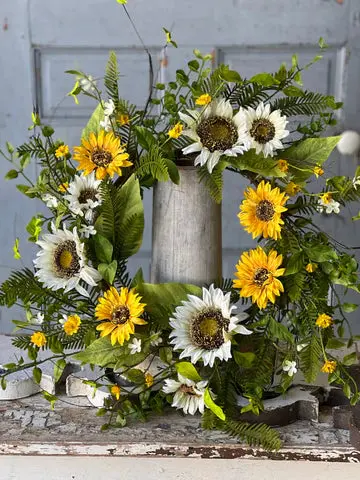 Summer Summit Wreath – Seasonal Botanical Door Or Wall Decor 1
