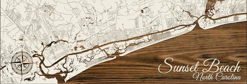 Sunset Beach Panoramic Print – Papier Blanc Style 1
