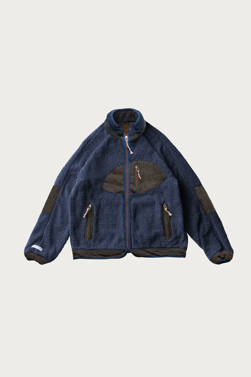 Sunset Pile Jacket – Indigo Kakishibu-Dyed 1