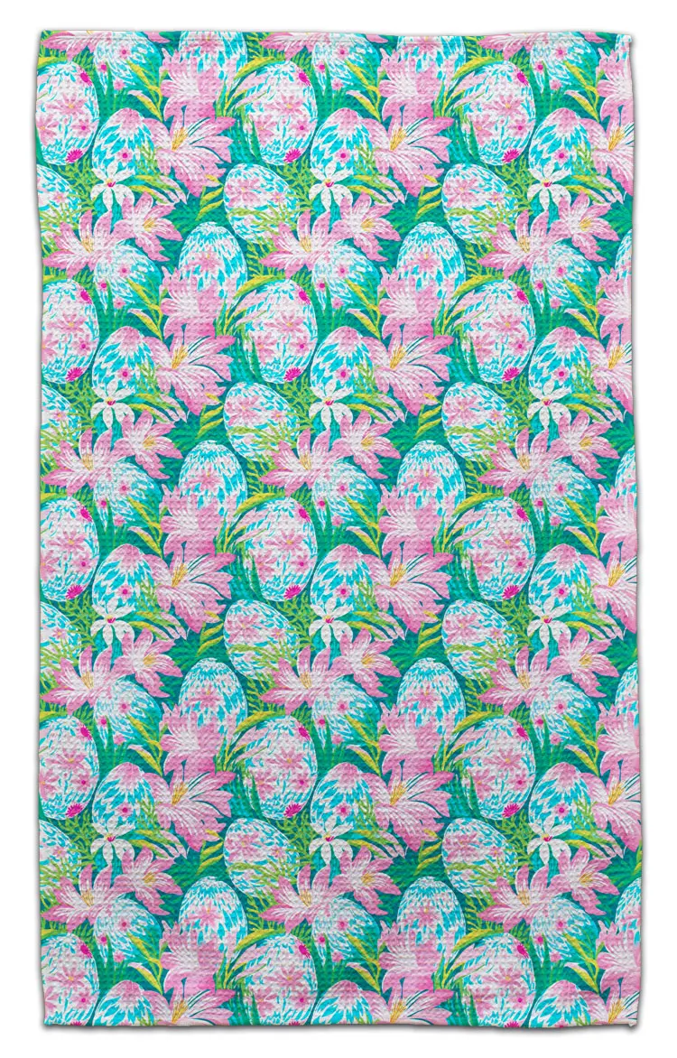 Sustainable Easter Egg Pattern Dish Towel 1