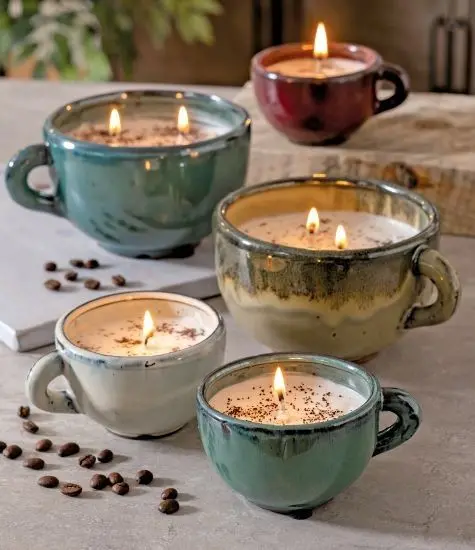 Swan Creek Soy Candle – Coffee Cup Pottery Collection Scent 1