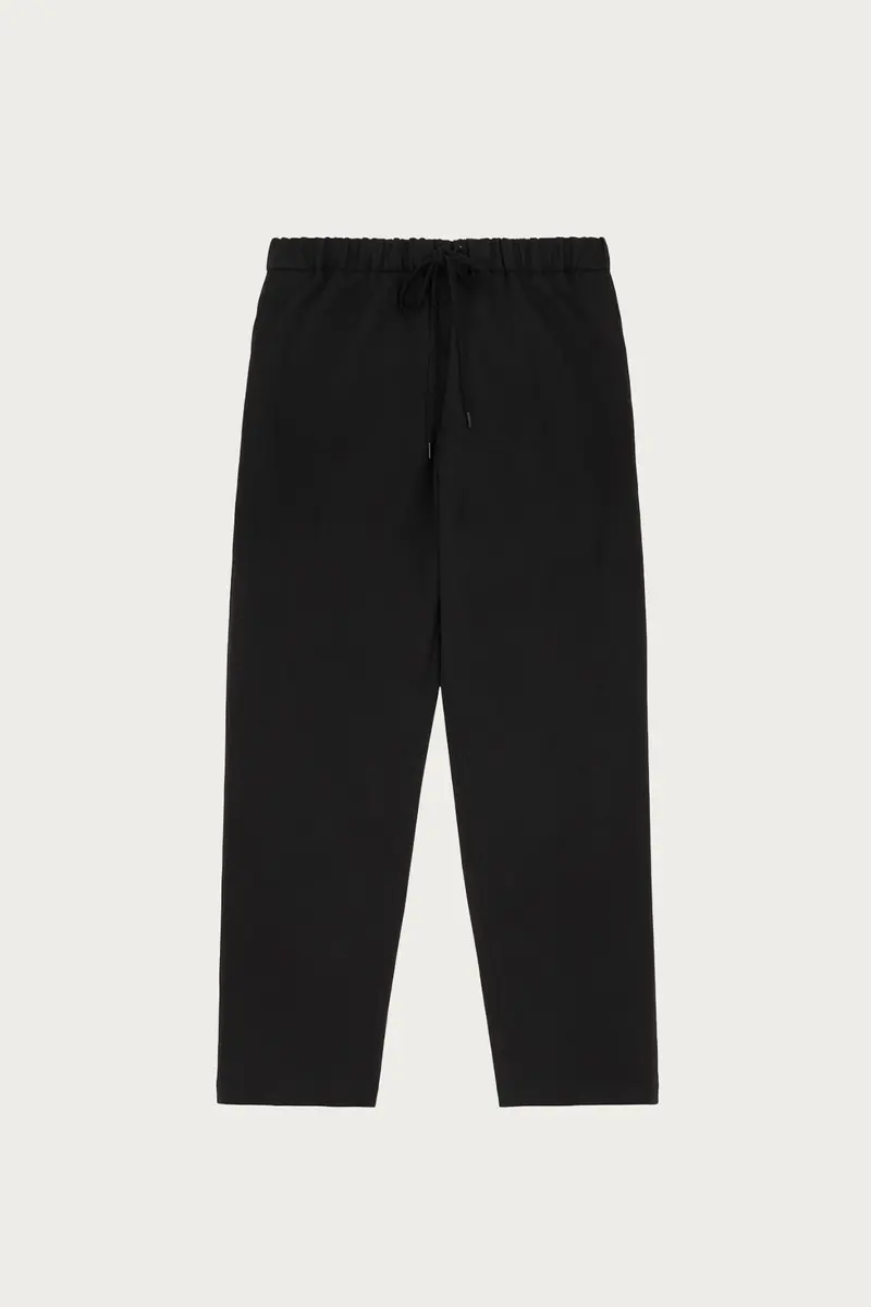 Tailored Wool Trousers – Black 1