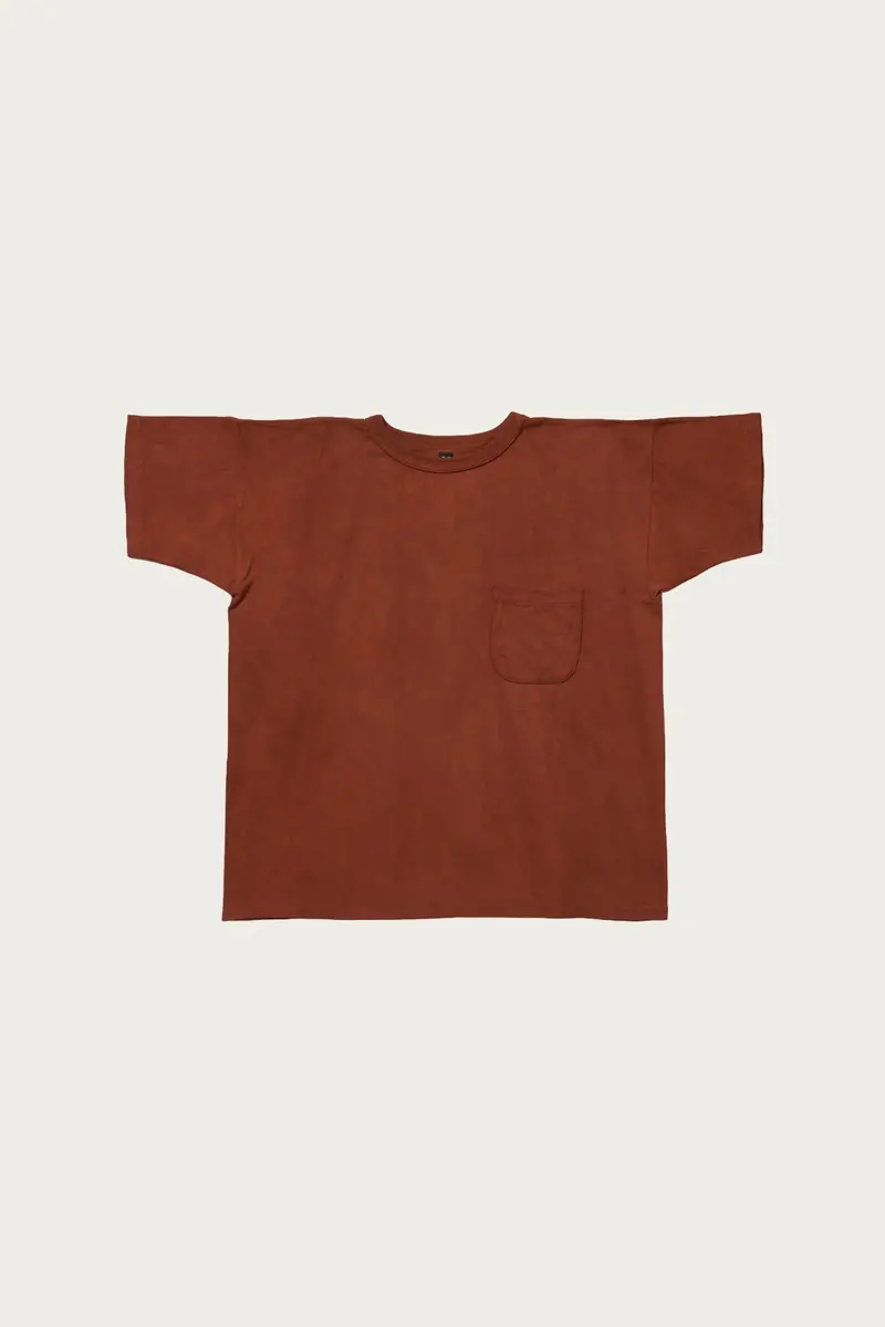 Tea Tree-Dyed Brown Lot. 601 Tee Shirt 1