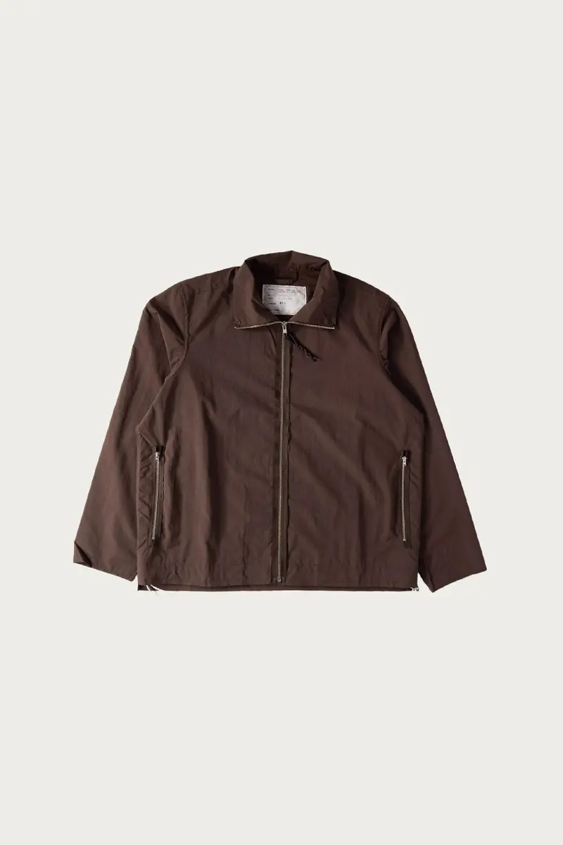 Tech Track Jacket – Brown Lightweight Sportswear 1