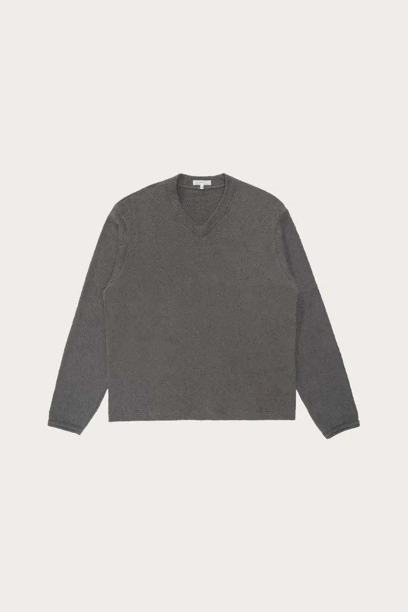 Teddy High-Neck Sweater In Kelp Green 1